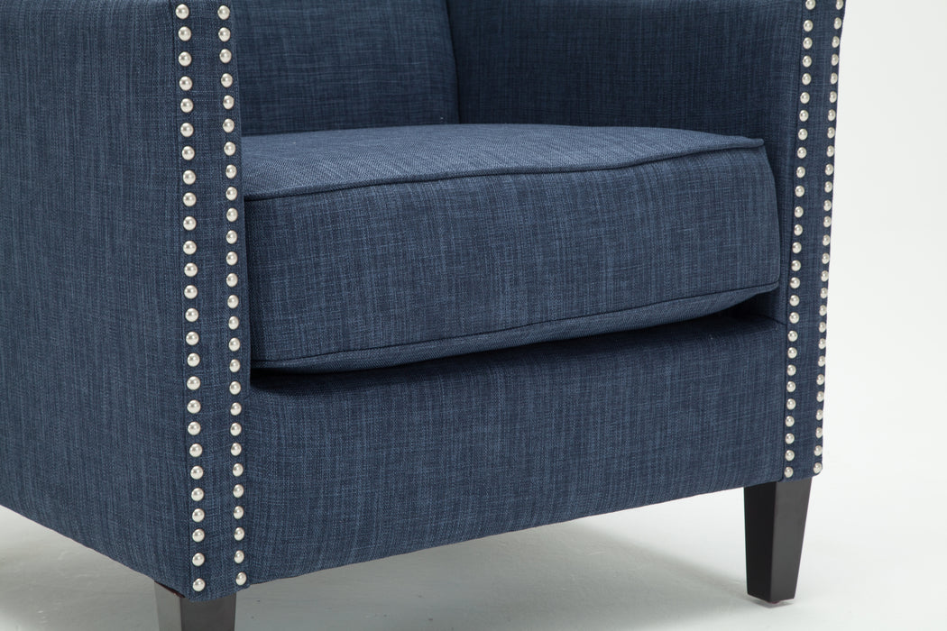 Trinity Navy Blue Accent Chair