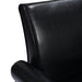 Accent Chairs Comfy Sofa Chair Armchair for Reading Office PU leather, Black lowrysfurniturestore