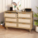 6 drawers Rattan dresser Rattan Drawer, Bedroom,Living Room | lowrysfurniturestore