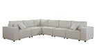 Janelle Modular Sectional Sofa in Beige Linen lowrysfurniturestore