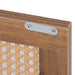 Nightstands Set of 2,bedside cupboard,Bedside table, drawer cabinet, single door side cabinet, rattan cabinet door, yellow,Two in a pack