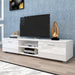 White TV Stand for 70 Inch TV Stands, Media Console Entertainment Center Television Table, 2 Storage Cabinet with Open Shelves for Living Room Bedroom | lowrysfurniturestore