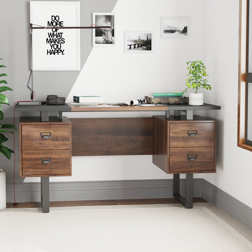 Home Office Computer Desk with 4 drawers | lowrysfurniturestore