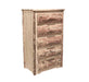 Glacier 5 Drawer Chest of Drawers with Log Front