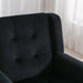 Devan Modern Soft Black Velvet Material Accent Chair lowrysfurniturestore