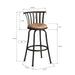 29'' Swivel Counter Height Bar Stools Set of 2, Brown