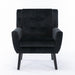 Devan Modern Soft Black Velvet Material Accent Chair lowrysfurniturestore