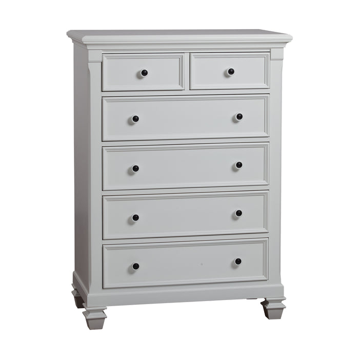 Glendale 6 Drawer Chest Pure White