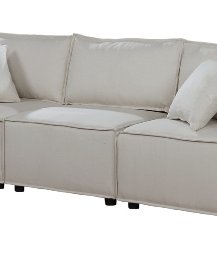 Jenson Modular Sectional Sofa in Beige Linen lowrysfurniturestore