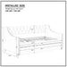 Upholstered Daybed with Trundle, Twin Size Frame, Beige Velvet