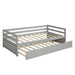 Gray Twin Daybed with Trundle Frame | lowrysfurniturestore