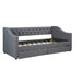 Upholstered Twin Size daybed with Two Drawers, Wood Slat Support, Gray(OLD SKU :LP000011AAE)