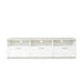 White modern minimalist TV cabinet 80 inch TV stand, open locker Living Room Bedroom lowrysfurniturestore