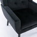 Devan Modern Soft Black Velvet Material Accent Chair lowrysfurniturestore