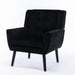 Devan Modern Soft Black Velvet Material Accent Chair lowrysfurniturestore