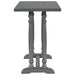 5-Piece Dining Table Set, Counter Height Dining Furniture with a Rustic Table and 4 Upholstered Stools for Kitchen, Dining Room (Gray)