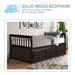 Twin Daybed with Trundle Bed and Storage Drawers, Wood Espresso | lowrysfurniturestore