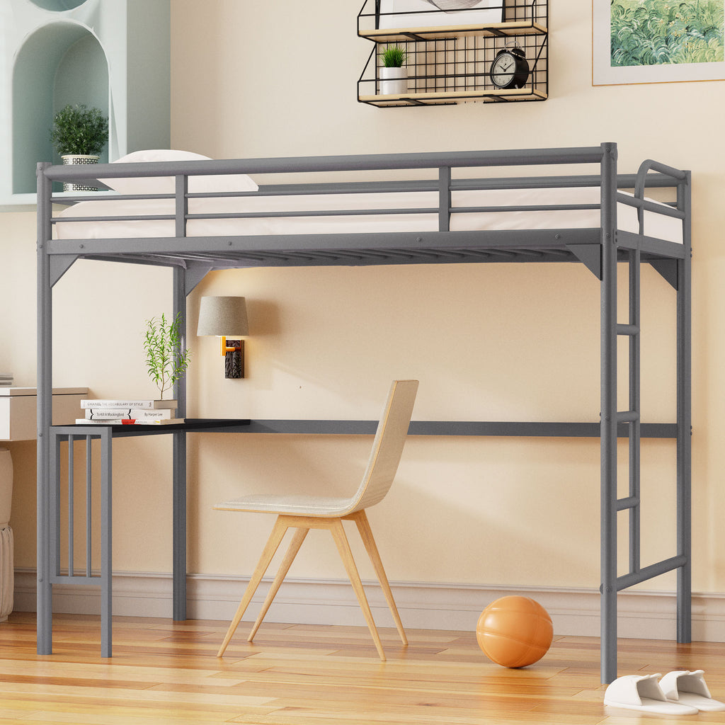 Amazon.com: DICTAC Loft Bed Twin Size with Desk and Led