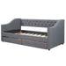 Upholstered Twin Size daybed with Two Drawers, Wood Slat Support, Gray(OLD SKU :LP000011AAE)