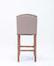 30 Inches Seat Height Bar Chairs Set of 2,Wing Back Farmhouse Nailhead Trim Upholstered Bar stools with Tufted Upholstered ,Cream