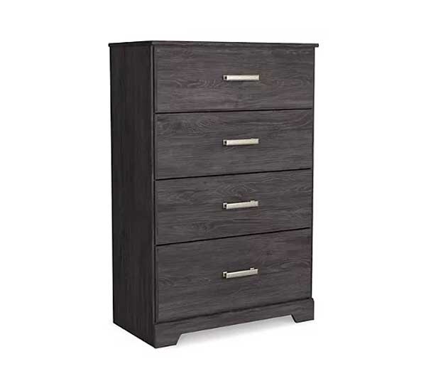 Belachime Black 4 Drawer Chest | lowrysfurniturestore