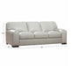 Brenli Cream Leather Sofa