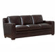 Charlee Brown Leather Sofa