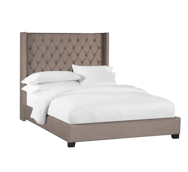 Manhattan Brown Tufted Upholstered Bed