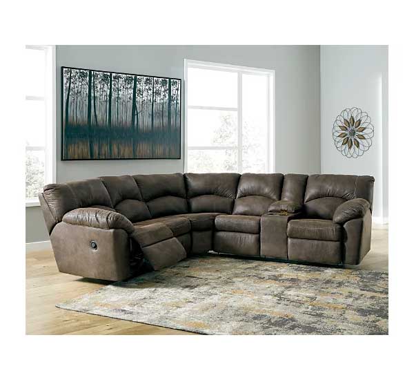 Tambo Pewter Reclining Sectional