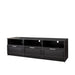 Black modern minimalist TV cabinet 80 inch TV stand, open locker Living Room Bedroom lowrysfurniturestore