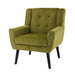 Devan Modern Soft Olive Green Velvet Accent Chair lowrysfurniturestore