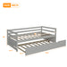 Daybed with Trundle Frame Set, Twin Size, Gray(New SKU:WF283064AAE)