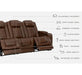 Backtrack Chocolate Power Sofa