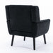 Devan Modern Soft Black Velvet Material Accent Chair lowrysfurniturestore