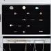 Full Mirror Fashion Simple Jewelry Storage Cabinet With Led Light Can Be Hung On The Door Or Wall
