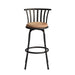 29'' Swivel Counter Height Bar Stools Set of 2, Brown