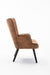 Accent chair Living Room/Bed Room, Modern Leisure Chair Coffee color Microfiber fabric