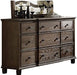 Baudouin Dresser in Weathered Oak 26115 | lowrysfurniturestore
