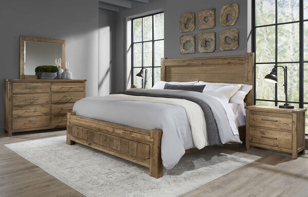 Dovetail Natural Bed- with 6X6 Footboard