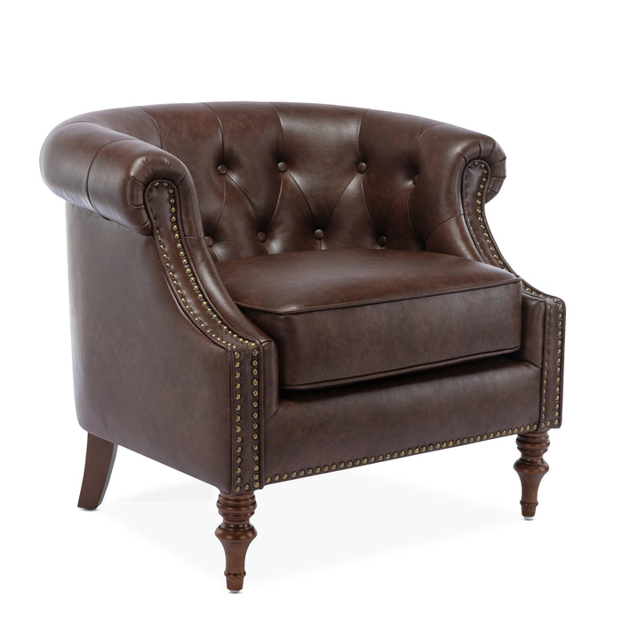 Ophelia Button Tufted Accent Chair | lowrysfurniturestore