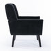 Devan Modern Soft Black Velvet Material Accent Chair lowrysfurniturestore