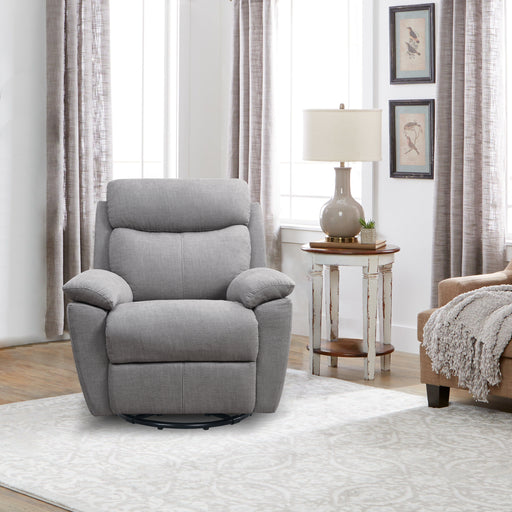 Light Gray Electric Power Swivel Glider Rocker Recliner Chair with USB Charge Port lowrysfurniturestore