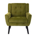 Devan Modern Soft Olive Green Velvet Accent Chair lowrysfurniturestore