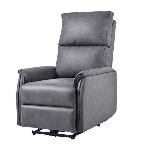 Dark Gray Electric Power Recliner Chair Small Recliner with USB Ports lowrysfurniturestore